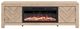 Signature Design by Ashley® Cayboni Tan 71" TV Stand with Electric Fireplace-0