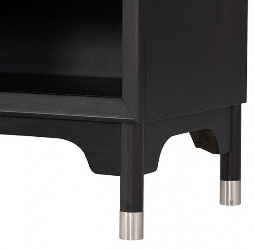Furniture of America® Torrance Black Nightstand-4