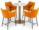 VIG Furniture Modrest Fairway Gold/White Bar Table-2