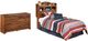 Signature Design by Ashley® Barchan 2-Piece Medium Brown Twin Bookcase Headboard Set-0