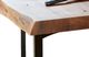 Moe's Home Collection Bent Smoked Counter Height Dining Table with Black Metal Trestle Base-4
