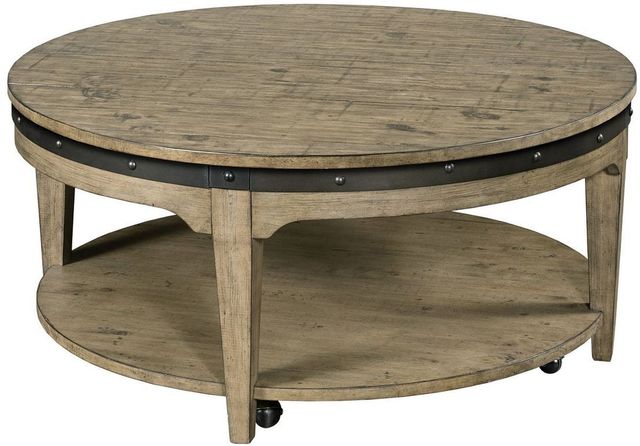 Kincaid® Plank Road Artisan's Stone Round Cocktail Table-0