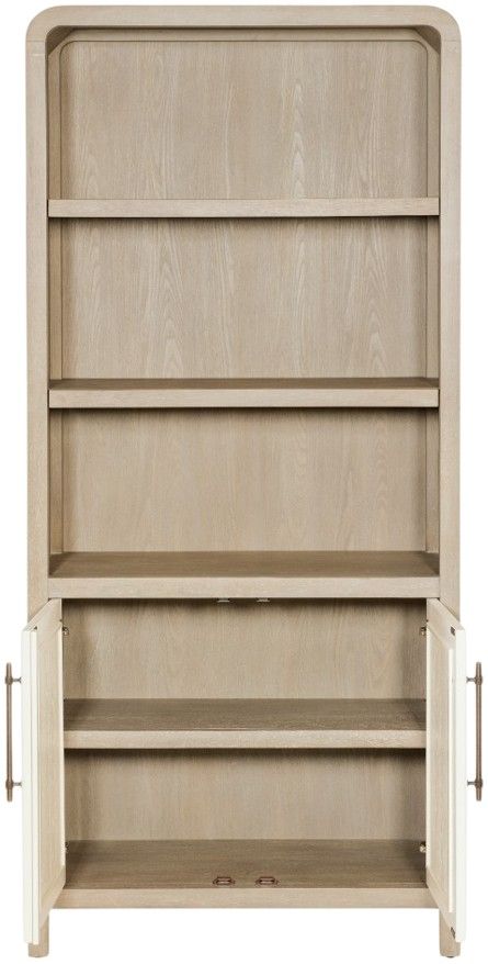Hooker® Furniture Brixton Ivory/Pebble Bookcase-4