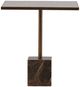 Dovetail Furniture Kasen Antique Brass Bistro Table with Green Base-1