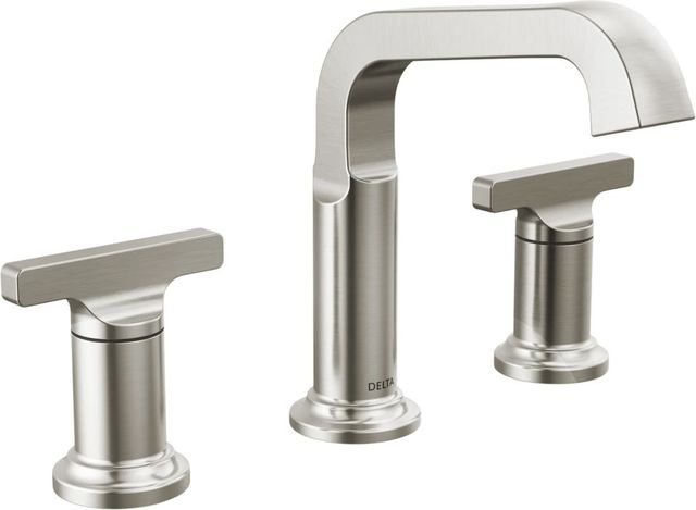 Delta Tetra™ Lumicoat® Stainless 7" 2-Handle Widespread Bathroom Faucet-0