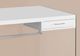 Monarch Specialties Inc. 48"L Glossy White with Tempered Glass Computer Desk-1