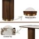 ACME Furniture Willene Dark Oak Dining Table with Ceramic Top-5