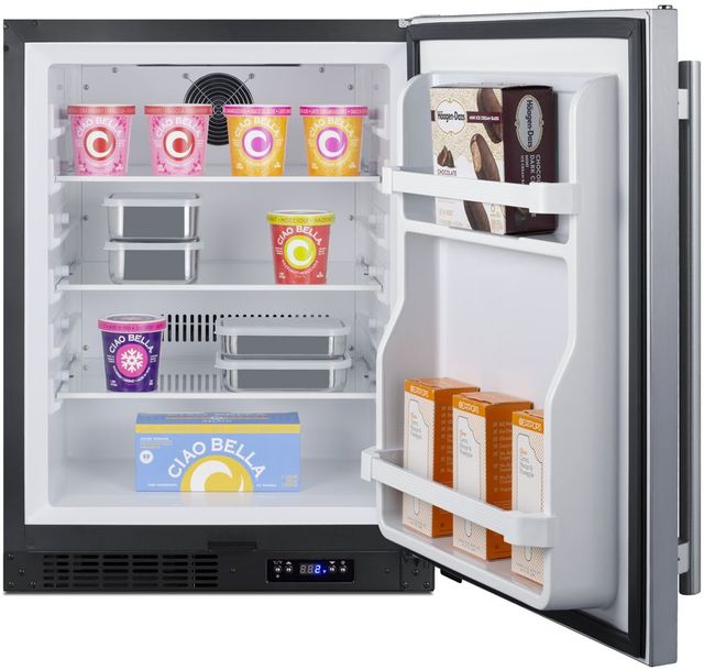 Summit® 4.0 Cu. Ft. Stainless Steel Undercounter Freezer-4