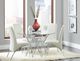 Coaster® Bishop 2-Piece White/Chrome Upholstered Side Chairs-3