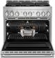 JennAir® NOIR™ 36" Stainless Steel Pro Style Gas Range-3