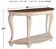 Signature Design by Ashley® Realyn Distressed Wood Sofa Table with Chipped White Base-2