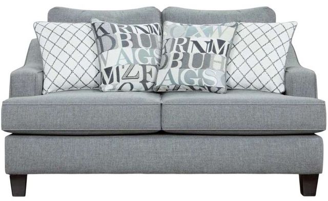 Fusion Furniture Macarena Cadet Gray Loveseat-0