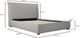 Moe's Home Collection Luzon Greystone Queen Bed-2