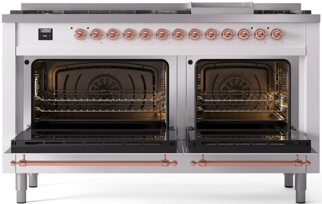 Ilve® Nostalgie II Series 60" Custom RAL Color Pro Style Dual Fuel Range-2