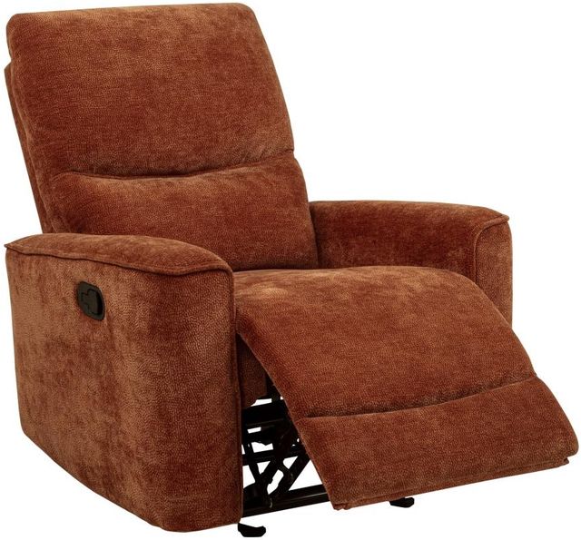 Coaster® Navarro Burnt Orange Upholstered Glider Recliner-2
