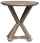 Liberty Furniture Parkland Falls Weathered Taupe Round End Table-0