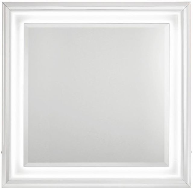 Coaster® Cassia White High Gloss Dresser Mirror-1