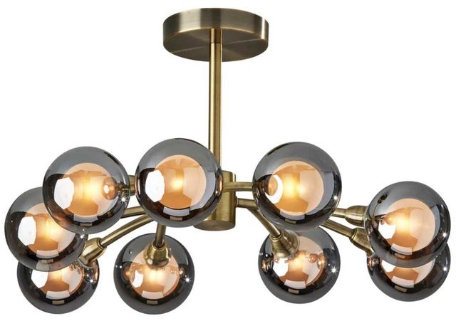 Adesso® Starling Antique Brass LED Flush Mount-0