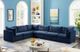 Meridian Furniture Jacob 6-Piece Navy Velvet Modular Sectional Set-4