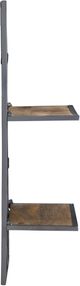 Powell® Wesson Antique Nickel/Natural Wall Shelves-3