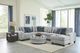 Albany Industries Persia Indigo Cocktail Ottoman-1