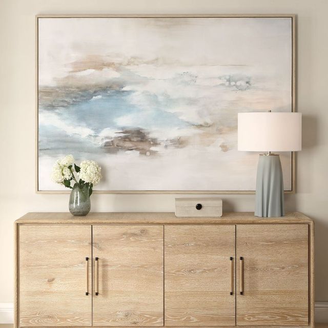 Uttermost® Chasing Blue Hand Painted Abstract Art-1