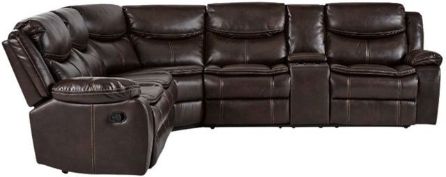 Homelegance® Bastrop Brown 3-Piece Manual Reclining Sectional-2