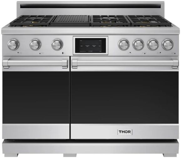 Thor Kitchen® X Series 48" Stainless Steel Freestanding Pro Style Dual Fuel Gas Range-0