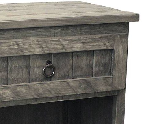American Heartland Manufacturing Rustic Deluxe Quaint Open Nightstand-1