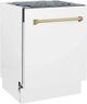 Zline Autograph Edition 24" White Matte Built In Dishwasher-2