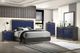 Furniture of America® Hartlepool 4-Piece Ash Gray/Indigo Blue Queen Bedroom Set-0