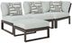 Signature Design by Ashley® Beachloft 4-Piece Black/Gray Aluminum/Fabric Outdoor Modular Sectional-0