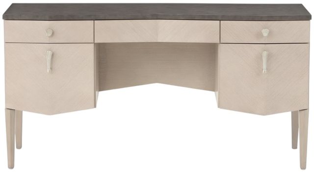 Michael Amini® Fantosini Silver Leaf Vanity Desk-1