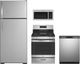 GE® 4 Piece Stainless Steel Gas Kitchen Package-0