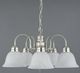 YHD Manzanita Satin Nickel/White 5-Light Chandelier-2
