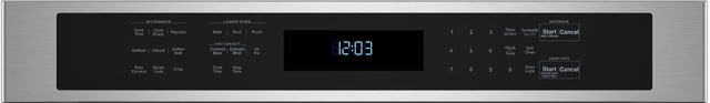 Clearance KitchenAid® 27" Stainless Steel Oven/Microwave Combo Electric Wall Oven-2