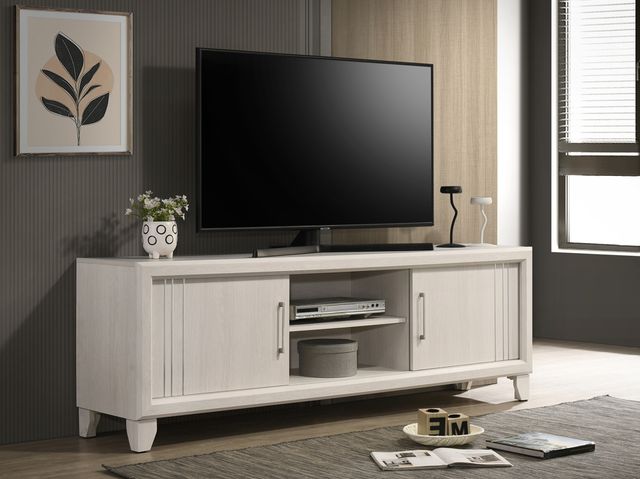 Crown Mark Charlie White TV Stand-1