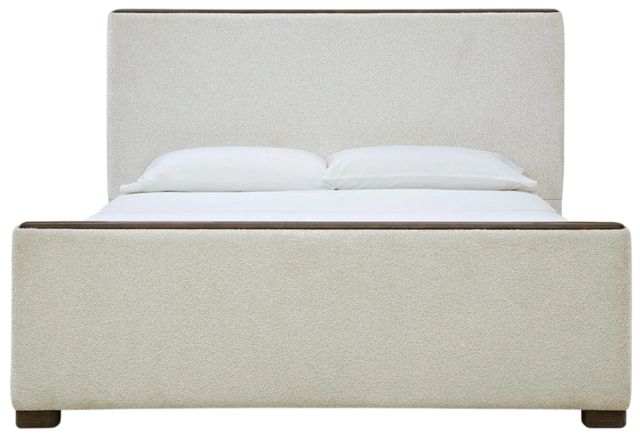 Signature Design by Ashley® Radkin Burnished Brown/Off-White Queen Upholstered Panel Bed-3