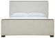Signature Design by Ashley® Radkin Burnished Brown/Off-White Queen Upholstered Panel Bed-3