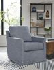 Signature Design by Ashley® Nenana Next-Gen Nuvella Denim Swivel Glider Accent Chair-4