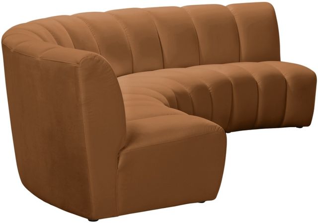 Meridian Furniture Infinity 3-Piece Saddle Velvet Modular Sectional-2