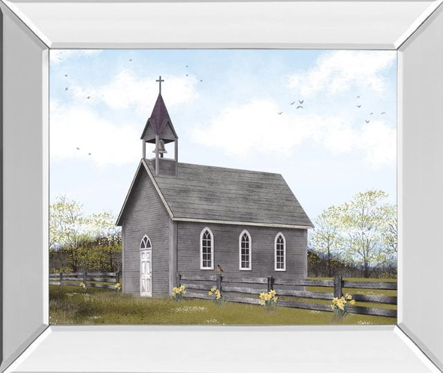 Classy Art He is Risen by Billy Jacobs Mirror Framed Wall Art-0