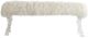 A & B Home Mongolian Chrome/White Fur Bench-1