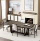 Crestview Collection Bentley 2-Piece Brown/White Upholstered Side Chair Set-1
