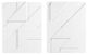 Olliix by Madison Park Geo Angles 2 Pieces White Carved Wall Panel Set-0