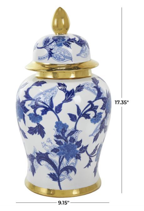 Deco Marche Blue Ceramic Vase-3