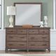 Liberty Furniture Hickory Grove Heirloom Brown Dresser and Mirror-1