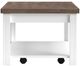 Legends Home Hampton Barnwood Coffee Table with Jasmin White Base-4