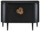 Currey & Company Briallen Caviar Black/Antique Brass Demi-Lune-0