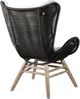 Armen Living King Brown/Charcoal/Light Gray Fabric/Rope/Wood Outdoor Lounge Chair-3